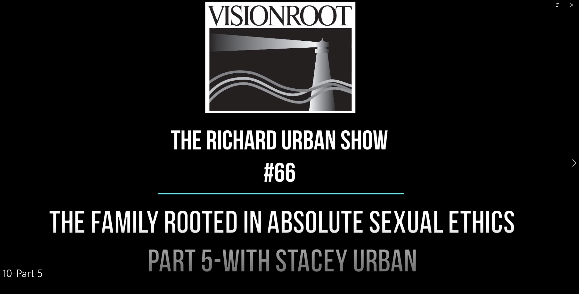The Family Rooted in Absolute Sexual Ethics-Part 5 with Stacey Urban