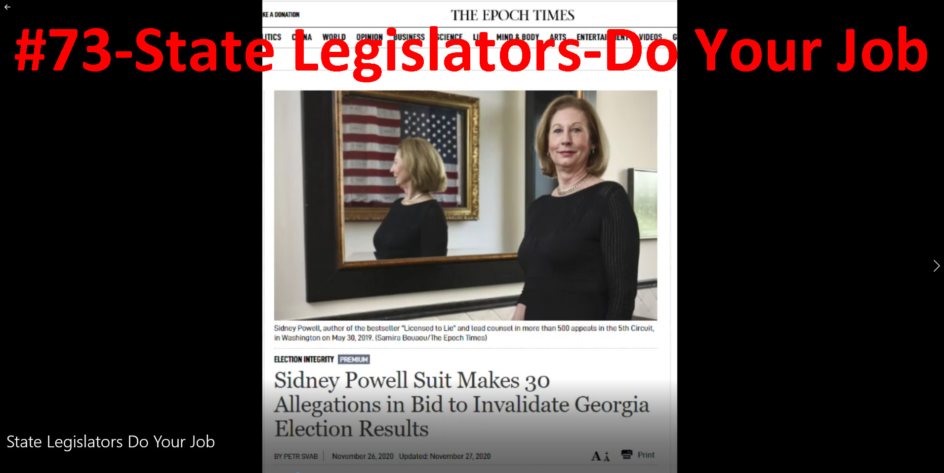 State Legislators Do Your Job