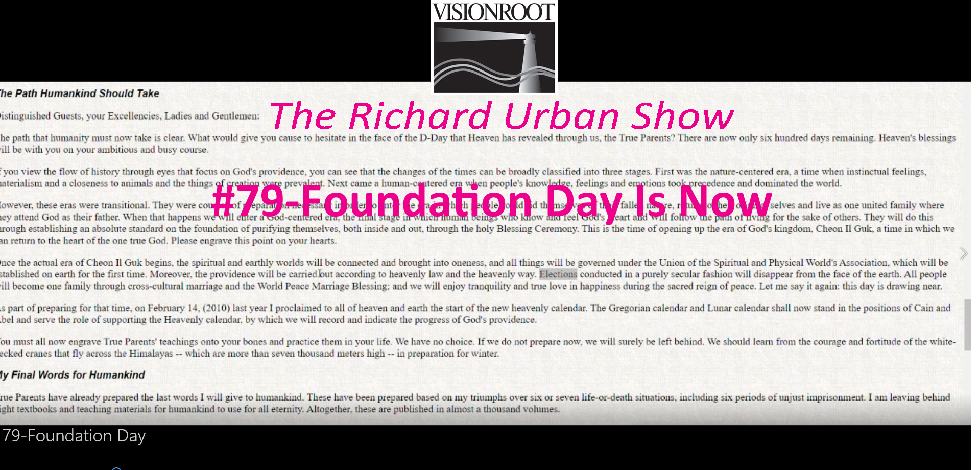 Foundation Day Is Now