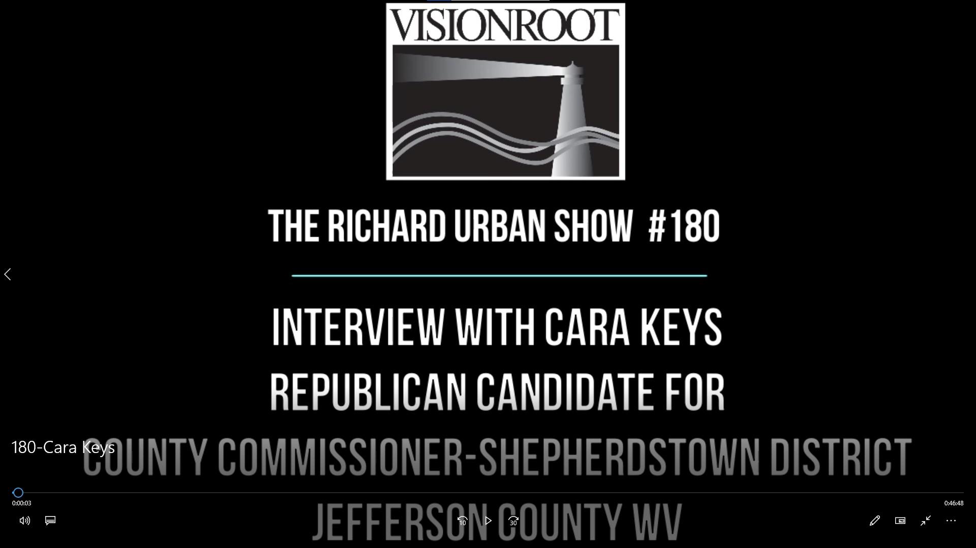 Interview with Cara Keys-Republican Candidate for County Commissioner-Shepherdstown District-Jefferson County WV